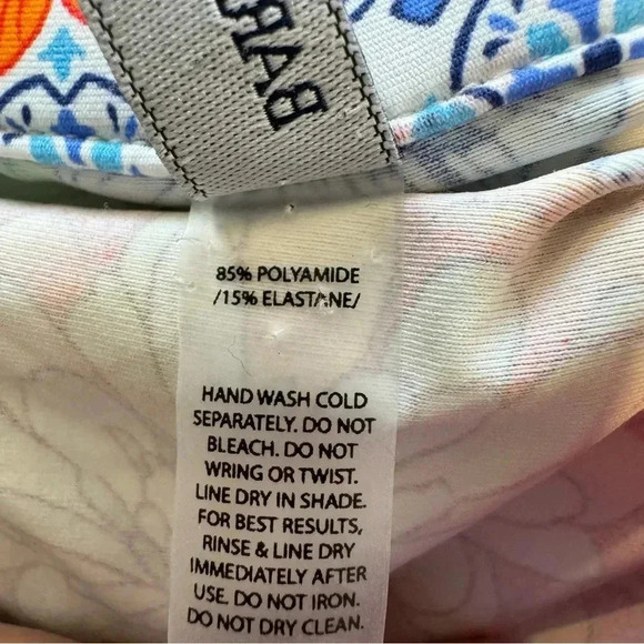 Barbara Erickson Swim Top Rashguard 1/4 Zip Long Sleeve Floral Tropical XL - Picture 5 of 5